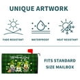 thumbnail image 4 of Saint Patrick''s Day Green Black Buffalo Grid Mailbox Covers Magnetic Standard Size 18" X 21",Green Gnome with Hat Shamrock Coin Mailbox Wraps Post Letter Box Cover for Holiday Garden Yard Decor, 4 of 6