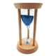 thumbnail image 2 of 15 herramientas de cronometraje de reloj de arena de madera inclinado de color amarillo 20 minutos azul, 2 of 4