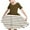 Brown, variant on Toddler Girls Summer A-Line Dress Cute Striped Swing Dress Toddler Kids Short Sleeve Stretchy Dress Toddler Girls Clothes
