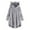 Gray, variant on Fesfesfes Women's Fleece Warm Hooded Tops Button Down Cardigan Hoodies Irregular Plush Solid Color Hooded Coat Under $10