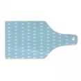 thumbnail image 1 of Aqua Cutting Board, Watercolor Style White Spots on Blue Backdrop Retro Style Polka Dots Pattern, Decorative Tempered Glass Cutting and Serving Board, Wine Bottle Shape, Pale Blue White, by Ambesonne, 1 of 1