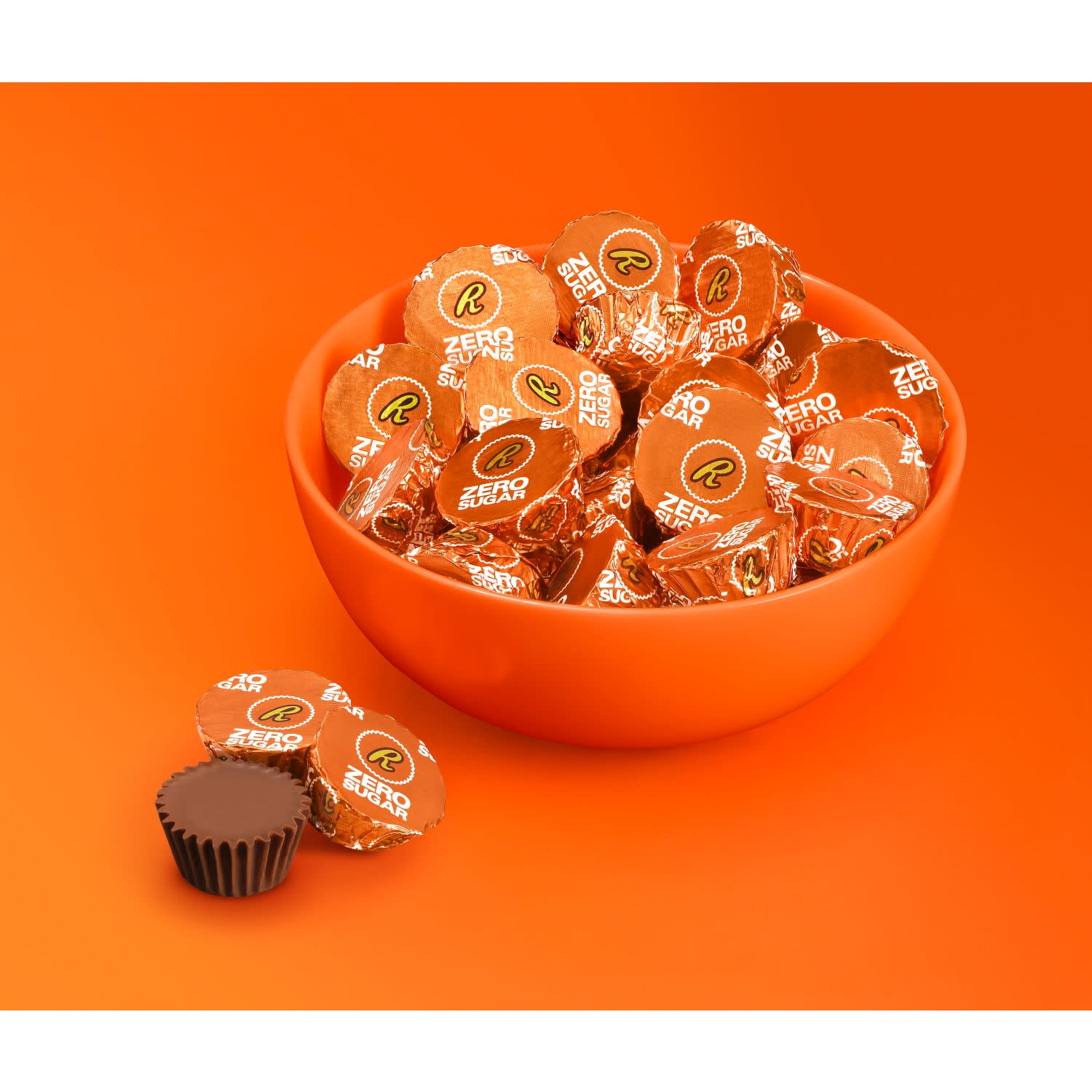 ●ONE BRILLIANT● ReeseOB490Brown Reese-OB490-Brown Reese's Zero Sugar Miniatures Chocolate Peanut Butter Cups