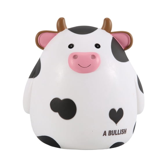 Piggy Bank,Cute Cow Money Bank for Boys and Girls,Children's Shatterproof Coin Bank,Best Birthday Children,White