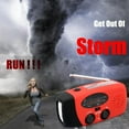 thumbnail image 3 of Wind Up Solar Radio, Survival Hand Crank Dynamo AM/FM Emergency Weather Radio, with Rechargeable USB Phone Charger, LED Bright Flashlight, Portable Solar Radio use for Outdoor Camping, 3 of 8