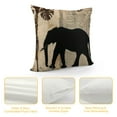 thumbnail image 4 of Chilfamy African Animals Pillow Covers Cute Elephant Pattern Outdoor Decorative Throw Pillow Covers  Cushion Covers for Living Room Couch and Bed White, 4 of 5