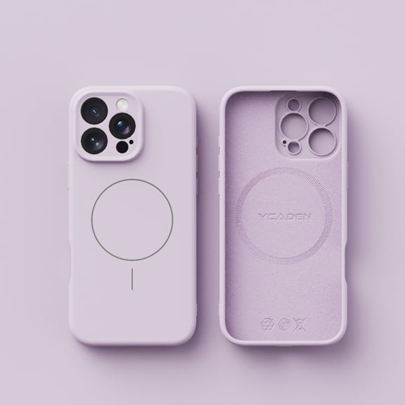 for iPhone 16 Magnetic Case, Compatible with Mag-Safe, Military Grade Drop Protection and Raised Camera Protection, Slim Shockproof Anti-Scratch Phone Cover for iPhone 16, Purple