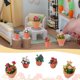 thumbnail image 5 of 5 piezas, 5 estilos, accesorios para plantas en miniatura, escala 1:12, maceta para rosas, modelo de jardín en maceta, decoración de micro paisajes, 5 of 5