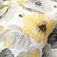thumbnail image 4 of Lush Decor Leah Soft Reversible Oversized Quilt Yellow/Gray 8Pc Set Queen, 4 of 8