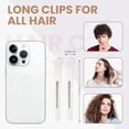 thumbnail image 3 of 12PCS Hair Clips for Styling - No Crease Hair Clips for Women - Non Slip Duck Billed Hair Roller Clips with Silicone Band - Salon Hair Sectioning Clips White, 3 of 7