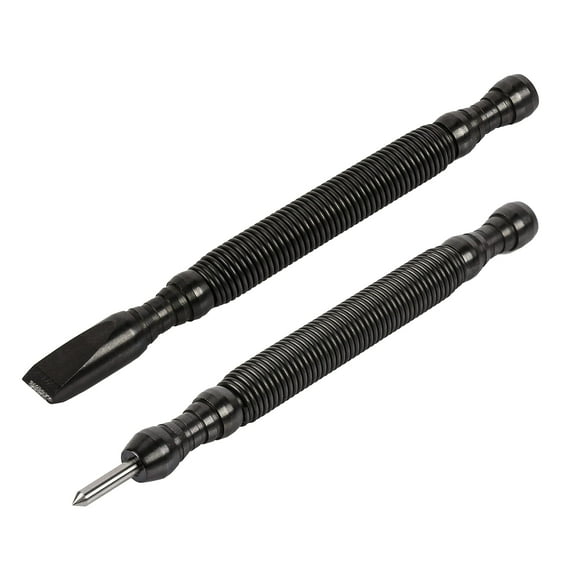 ARES 10018 – 2-Piece Hammerless 3/8-Inch Cold Chisel and High-Speed Steel Center Punch Set – CNC-Precision Machined – 5000 PSI Striking Force
