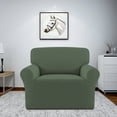 thumbnail image 2 of Easy-Going Super Stretch Sofa Slipcover Non Slip Couch Cover, Chair Size, Grayish Green, 2 of 7