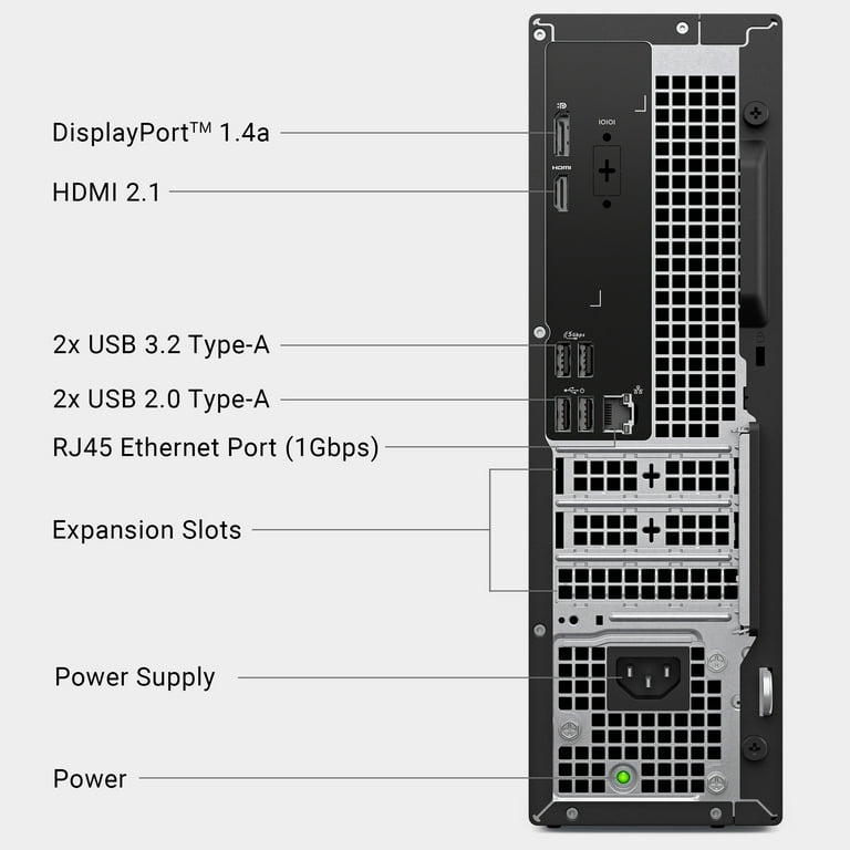 Dell Slim Desktop ECS1250 - Intel Core i5-14400, Intel UHD 730