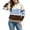 Blue, variant on Women's Turtleneck Pullover Sweater Long Sleeve Drop Shoulder Loose Fit Striped Knit Casual Comfortable Essential Top