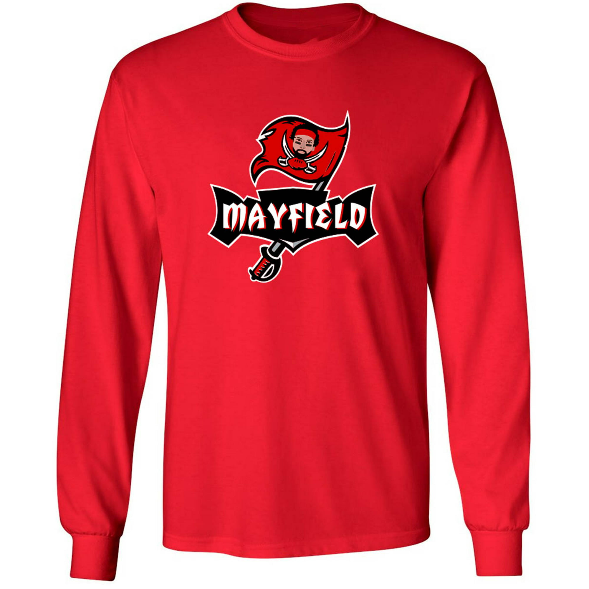 LONG SLEEVE Baker Mayfield Logo Bucs Buccaneers Shirt T-Shirt