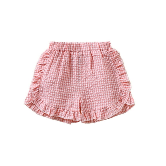 YASUTNKS Toddler Girl Summer Shorts Palid Pattern Lotus Edge Cute Casual Fashion Comfortable Soft Shorts