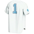 thumbnail image 3 of Men's GameDay Greats #1 White North Carolina Tar Heels Lightweight Baseball Fashion Jersey, 3 of 4