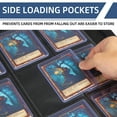 thumbnail image 6 of Toploader Binder, 9-Pocket Top Loader Trading Card Binder Album Compatible for TCG MTG,Holds 3"x4" 288 Rigid Cards - Blue, 6 of 7