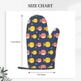thumbnail image 2 of Gaeub Cute Puffer Fish Print Oven Mitts and Potholders BBQ Gloves,Oven Mitts with Silicone, Non-Slip Cooking Gloves for Cooking Baking Grilling (2 Count), 2 of 6