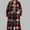 Wine, variant on FDGIU Women's Flannel Shacket - Fleece Lined Hooded Jacket, Casual Long Sleeve Loose Fit Plaid Outerwear for Fall Winter Fashion