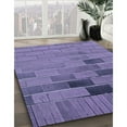 thumbnail image 2 of Ahgly Company Indoor Square Patterned Deep Periwinkle Purple Area Rugs, 5' Square, 2 of 6