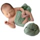 thumbnail image 4 of Zeroest Fotografía recién nacido Envoltura elástica Niño Niña Envolturas para bebés Accesorios de fotografía Accesorio para fotografía de bebé Manta elástica para bebé (Verde), 4 of 5