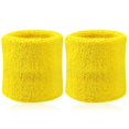 thumbnail image 1 of CUITING 2Pcs Sports Wristband Solid Color Absorbent Cotton Breathable Quick Dry Sweatband for Tennis, 1 of 7