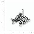thumbnail image 2 of Finest Gold Sterling Silver Antiqued & Textured Goldfish Pendant, 2 of 2