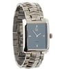 Men's Rectangular Light Blue Dial Watch