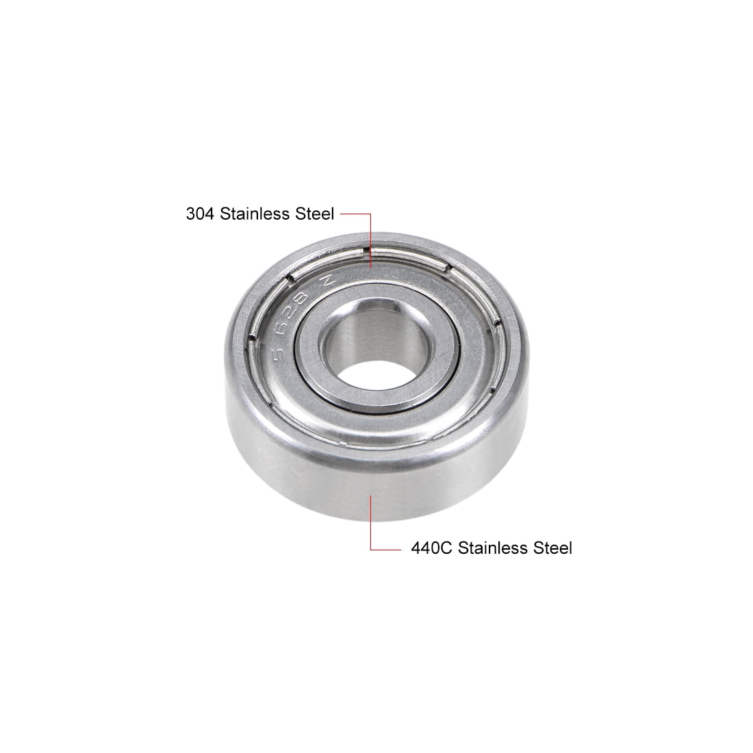 US New 628zz Deep Groove Ball Bearing Carbon Steel 8x24x8mm