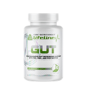 Core Nutritionals Lifeline Gut Comprehensive Gut Microbiome Support with Pre-, Pro-, and Post-Biotics, 150 Capsules