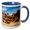Blue/White, variant on 3drose, Formations in Goblin Valley State Park, Utah, 15oz Mug