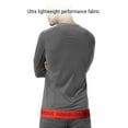 thumbnail image 3 of Hayabusa Men's Long Sleeve Training Shirt - Dark Grey, Medium, 3 of 6