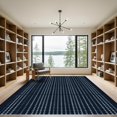 thumbnail image 2 of ODIKA 3'x5' Machine Washable Non-Slip Area Rug, Geometric Navy High Traffic Rug with Pad, Blue, 1050831, 2 of 8