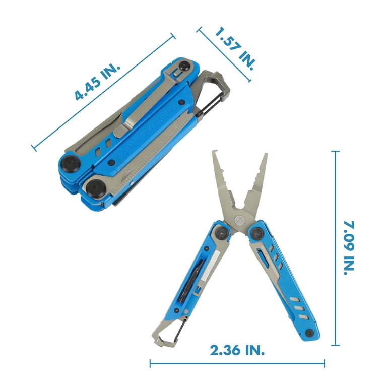 Realtree 16-in-1 Fishing Multitool – Titanium-Coated Steel with