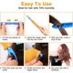 thumbnail image 4 of ER 24 Rulos para el Cabello (45 cm), Rizos con Ondas Mágicas para el Cabello, Rizos en Espiral, Rulos para el Cabello sin Ondas de Calor, Kit de Peinado Mágico con Ganchos para Peinar para la Mayoría de los Tipos de Peinados Rojo Verde, 4 of 5