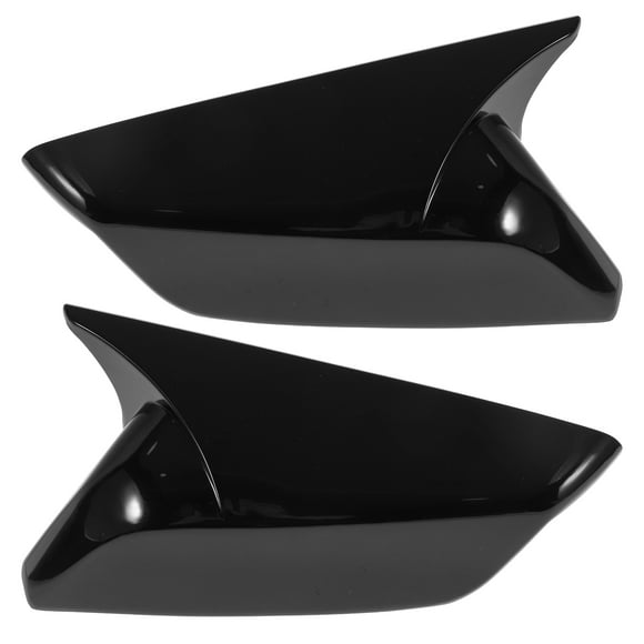 Reemplazo de tapa de espejo lateral izquierdo y derecho ABS de 1 par en negro brillante para Chevrolet Malibu 2016-2020