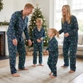 thumbnail image 2 of Nibbcoa Matching Christmas Pajamas for Family Long Sleeve Pine Tree Print Tops + Pants Set, 2 of 8