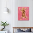 thumbnail image 3 of Nawypu  Framed Canvas Print Wall Art Preppy Room Decor Jungle African Cheetah Fur Rug Sketch Nature Wilderness Drawings Boho Chic Animals Colorful for Living Room, Bedroom, Office, 3 of 4
