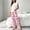 Pink, variant on Sleepwear for Women Fashion Hearts Print Breathable Pajama Sets with Pants Casual Crew Neck Sleeveless Sleepwear Womens Summer Pajamas