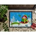thumbnail image 3 of Carolines Treasures PJC1075JMAT Candy Cane Lane Snowman Door Mat Indoor Rug or Outdoor Welcome Mat 24x36 Doormat  36"L x, 3 of 4