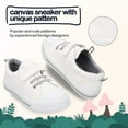 thumbnail image 6 of Kushyshoo Kid Canvas Shoes Casual White Children Sneaker Size 6 Toddler Girls, 6 of 7
