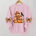 thumbnail image 2 of PNTUTB Thanksgiving Women's Cute Graphic Print Sweatshirt Long Sleeve Crew Neck Pullover Casual Loose Comfort Daily Trendy Versatile Tops, 2 of 7