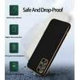 thumbnail image 4 of Compatible with Samsung Galaxy A23 5G Case Silicone Shockproof Samsung A23 5G Case Anti-Scratch Ultra Thin Plating TPU Galaxy A23 5G Phone Case (Black), 4 of 13