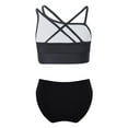 thumbnail image 6 of Sholeno Girls 3 Piece Bikini Swimsuit Summer Beach Tankini Swimwear Quick Dry Surfing Bathing Suit Black 10, 6 of 7