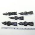 thumbnail image 4 of 5 Obsidian Ornamental Tomahawk Heads #8125  Ax Axe Hatchet, 4 of 4