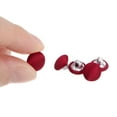 thumbnail image 4 of Uxcell 10pcs 16L Fabric Cloth Covered Button 10mm Metal Round Sewing Buttons for Suits Dress Blouses, Deep Red, 4 of 6