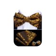 thumbnail image 1 of Pajarita Barry.Wang Oro Negro con Flores de Seda para Hombre, 1 of 7