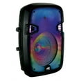 thumbnail image 2 of Naxa Electronics NDS-1538 Portable 15-inch Bluetooth Blaze Party Speaker with Full Glow Disco Lights, 2.5 Hours Play Time, Microphone, FM Tuner, USB Port, MicroSD Card Slot, and 3.5mm Input, Black, 2 of 4