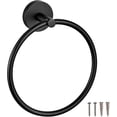 thumbnail image 1 of Design House Graz Towel Ring, Matte Black, 1 of 7