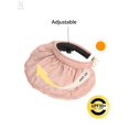 thumbnail image 4 of Gustave Women Sun Visor Hats Headband Wide Brim Cap Roll Up UV Sun Protection Hiking Beach Summer Hat Dual Purpose, Pink, 4 of 8